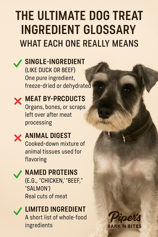 🐾 The Ultimate Dog Treat Ingredient Glossary: What Each One Really Means